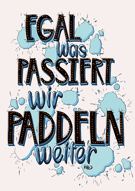 SUP Weiter Paddeln Lustig