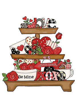 Valentine Tiered Tray
