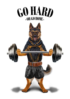 German Shepherd Weightlift