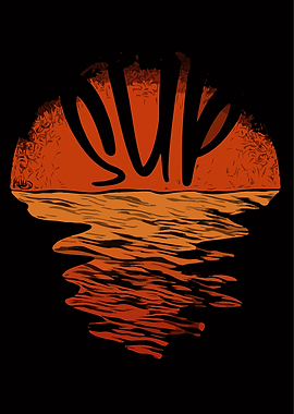 SUP Stand Up Paddle Art