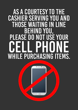 No Cell Phones print no c