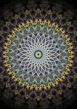 Glowing mandala