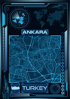 Ankara Map Turkey