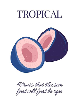 Tropical Coconut fruit