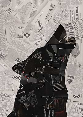 Wolf Collage Art
