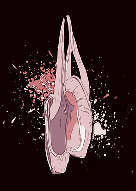 Ballet Shoes Wall Art