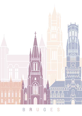 Bruges skyline