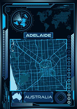 Adelaide Map Australia