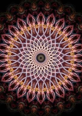 Flower shaped mandala