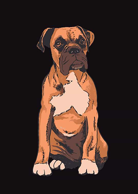 Boxer dog breed realistic