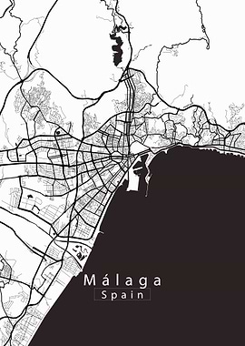 Malaga City Map