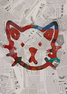 Cute Doodle Collage Art