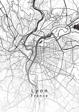 Lyon City Map