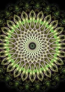 Green mandala