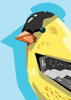 Kawaii Yellow Canary