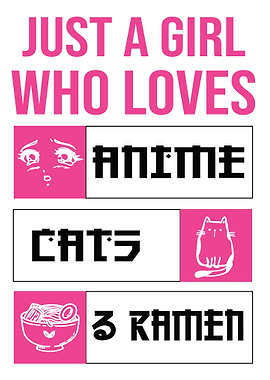 A girl who loves anime