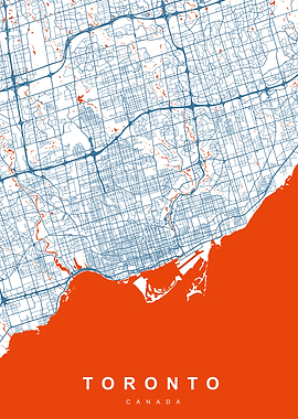 TORONTO Map CANADA