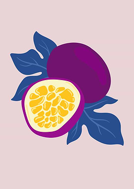 Pomegranate fruits poster