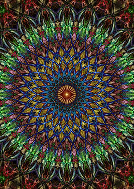 Rainbow mandala