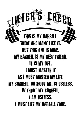 Lifters Creed