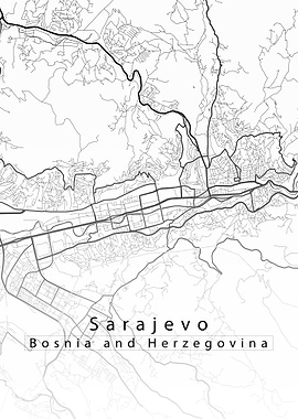 Sarajevo City Map
