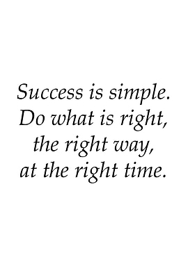 Success Is Simple