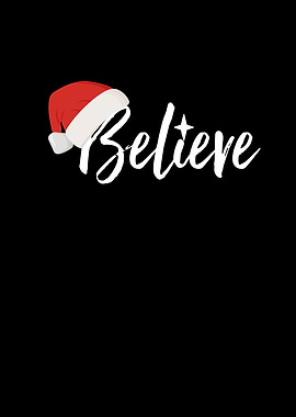 Believe Santa hat