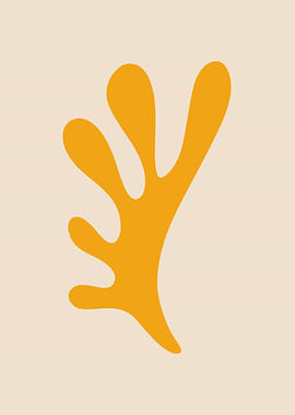 Coral sea life modern art