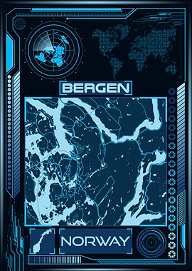 Bergen Map Norway