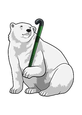 Polar bear Hockey Sports