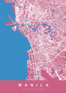 MANILA Map PHILIPPINES