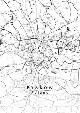 Krakow City Map