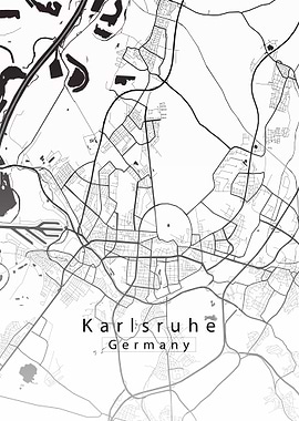 Karlsruhe City Map