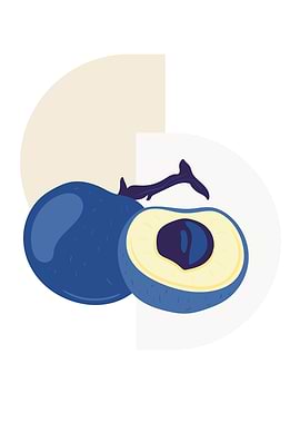 BlueBerry fruit modern art