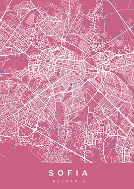SOFIA Map BULGARIA