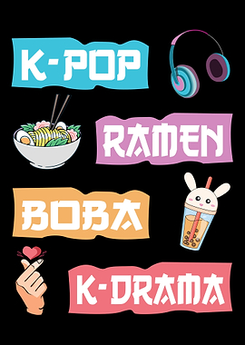 Anime KPop Ramen Boba