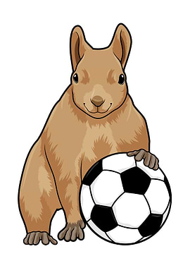Squirrel Soccer Sports