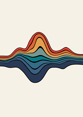 Abstract Colorful Waves