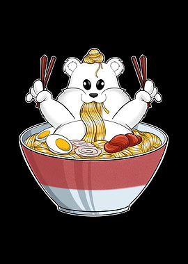 Kawaii Polar Bear Ramen
