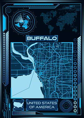 BUFFALO MAP USA