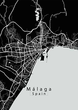 Malaga City Map