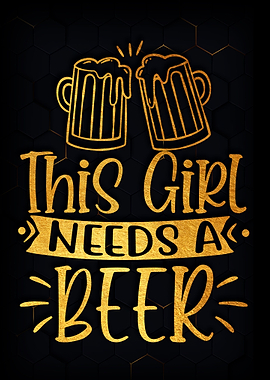This girl needs a beer
