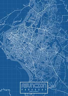 Asuncion Map Blueprint
