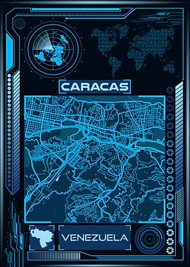 CARACAS MAP VENEZUELA