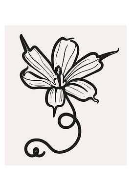 Botanical flower modernart