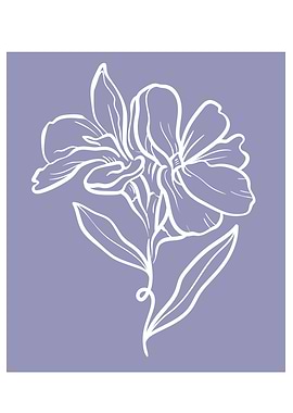 Abstract tropical flowers