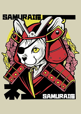 Samurai Japanese Cat