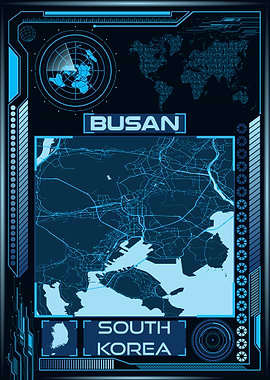 BUSAN MAP SOUTH KOREA