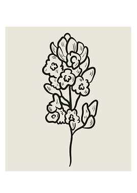 Garden spring flower art