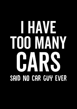 I Have Too Many Cars Said